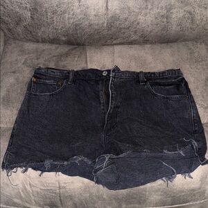 Abercrombie & Fitch Black High-Rise Shorts